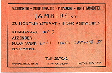 Middelheim tickets de transport 1974