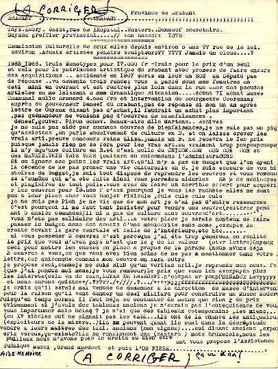 Dossier Brabant Réaction de Wad