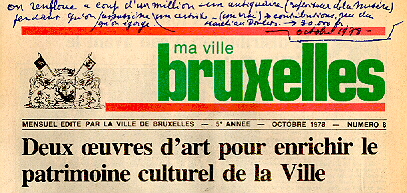 Ma ville Bruxelles1978