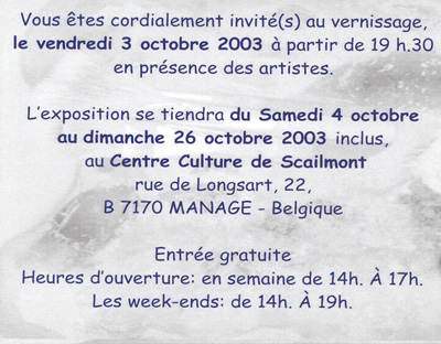 Invitation au vernissage